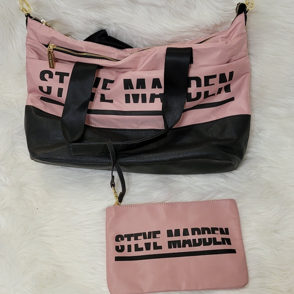 Steve Madden Weekend Bag and Cosmetics Wristlet